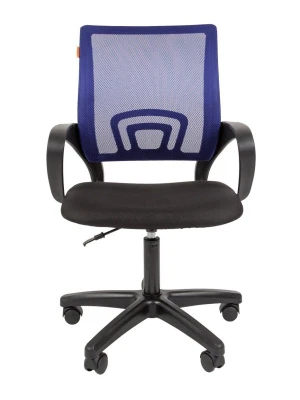 Кресло Chairman 696 LT (сетка синяя/ткань черная)