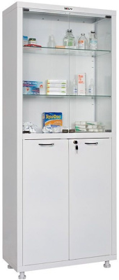 Шкаф медицинский металлический Hilfe МД 2 1670/SG